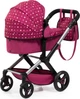 Wózek dla lalki Bayer Design XEO 17067AA Bordowy (4003336170672) - obraz 3
