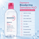 Мицеллярный лосьон Bioderma Sensibio H2O 500 мл - очищающая мицеллярная вода для чувствительной кожи лица и глаз - изображение 2