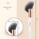 Пензлик-віяло для обличчя та тіла скошений асиметричний плаский Professional Make-Up TopFace PT901 F23 - изображение 2
