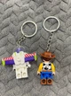 Парные брелоки Toy Story Базз Лайтер (Buzz Lightyear) и Вуди (Woody) Лего История Игрушек Брелки - изображение 2