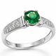 Кольцо серебряное фантазия с фианитами Silver Style 17.5 р. (10904.50 sku:2300103960095) - изображение 2