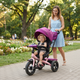 Дитячий триколісний велосипед Best Trike 6088 736-07F з надувними колесами з музичною фарою та Bluetooth - зображення 2