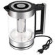 Электрочайник HOCO HA01A Kitchen high boron glass electric kettle, 1.8L, 2000W, silver - изображение 5