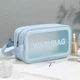 Косметичка WASHBAG напівпрозора з ручкою 22*12*7 см, блакитний (ОКД-131-14) - зображення 1