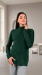 Свитер женский LoLa вязаный под горло гольф OneSize Изумрудный - изображение 1