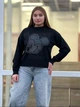 Светр жіночий з принтом Міккі Мауса OneSize Чорний - зображення 4
