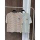 Футболка у смужку Crep L (48) Блакитний - изображение 3