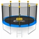 Батут King Sport 435 см 14 FT просторное и надежное игровое пространство для детей и взрослых - с лестницей, наружная сетка - изображение 4
