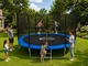 Батут King Sport 435 см 14 FT просторное и надежное игровое пространство для детей и взрослых - с лестницей, наружная сетка - изображение 8