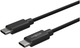 Кабель Ansmann USB Type-C to USB Type-C 60W 1.2 м Black (1700-0121) - зображення 2