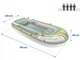 Лодка надувная Intex Seahawk 4 351 x 145 x 48 см, зеленый - изображение 2