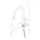Змішувач для кухні AM.PM Like F80E07100 - изображение 8