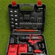 Аккумуляторный шуруповерт ударный Krafftec GCT220 48V 6Ah с двумя аккумуляторами набором инструментов гибким валом и кейсом - изображение 5
