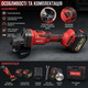 Аккумуляторная болгарка Krafftec GWX 48V-125C 48V 125 мм бесщеточная с двумя аккумуляторами 4 дисками и кейсом - изображение 3