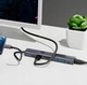 Hub USB-C Zenwire HUB81 8w1 HDMI 4K 60Hz Gigabit Ethernet Space Grey - obraz 4
