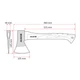 Топор Alloid Pro, ручка из древесины гикори, 600г, 36см (AW-8082600) Alloid AW-8082600 1066989 - изображение 2