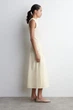 Спідниця жіноча COS twist-detail midi skirt 1307547001 M Жовтий - изображение 3