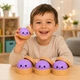 Антистресс игрушка сквиш Пельмень, 10 см, Фиолетовый, Bun Rainbow Mystery Squishy Dumpling - изображение 3