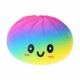 Антистресс игрушка сквиш Пельмень, 10 см, Радужный, Bun Rainbow Mystery Squishy Dumpling - изображение 6