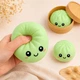 Антистресс игрушка сквиш Пельмень, 10 см, Зеленый, Bun Rainbow Mystery Squishy Dumpling - изображение 8