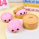 Антистресс игрушка сквиш Пельмень, 10 см, Розовый, Bun Rainbow Mystery Squishy Dumpling - изображение 5