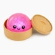 Антистрес іграшка сквіш Пельмень Glitter LED, 10 см, світиться, Рожевий (Squishy Dumpling) - зображення 2
