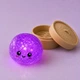 Антистресс игрушка сквиш Пельмень Glitter LED, 10 см, светящийся, Фиолетовый (Squishy Dumpling) - изображение 9