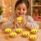 Антистресс игрушка сквиш Пельмень, 8,5 см, Желтый, с густым гелем и блестками (Squeezy Dumplings) - изображение 4