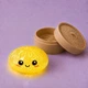 Антистресс игрушка сквиш Пельмень, 8,5 см, Желтый, с густым гелем и блестками (Squeezy Dumplings) - изображение 9