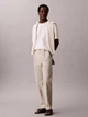 Футболка хлопковая длинная мужская Calvin Klein 4RF225G-YAS(Tofu) 2XL Бежевая (199155886260) - изображение 3