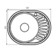 Мийка кухонна Zerix Z5745-06-180MD (micro decor) (ZS0563) - зображення 2