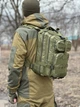 Рюкзак B02 тактичний військовий 25л зелений олива - зображення 6