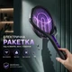 Электрическая мухобойка от комаров и мух 3-в-1 на аккумуляторе с телескопической ручкой до 106 см с поворотной головкой 90° и УФ-ловушкой - изображение 5