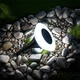 Вуличний світильник Lesko Disk lights HP-2315 Білий світло декоративний садовий лід ліхтар - зображення 4