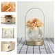 Настольная лампа LED ночник Lesko Rose Crystal KNXSTD01 Peach светильник в виде букета роз в колбе - изображение 3