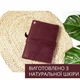 Стильный органайзер для украшений из натуральной кожи (бургунди) - изображение 3