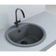 Кухонная мойка MIRAGGIO MALIBU 513x205 круглая серая - изображение 1