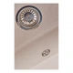 Гранитная мойка для кухни Zerix ZS-6250S-06 615x495 накладная, прямоугольная, бежевая (ZX4589) - изображение 4
