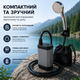 Портативний душ з насосом на акумуляторі та цифровим дисплеєм - срібний - изображение 8