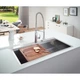 Grohe K800 Мойка кухонная, сталь (31586SD0) - изображение 3