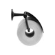 Бумагодержатель без крышки Duravit Starck T (цвет - чёрный матовый) (0099404600) - изображение 1