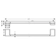 Полотенцедержатель Hansgrohe AddStoris 62,6 / 64,8 см, Brushed Bronze (41747140) - изображение 2