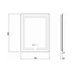 Дзеркало Qtap Mideya з антизапотіванням (DC-F936) 500х800 QT2078F936W - зображення 2