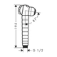 Ручний душ дитячий Hansgrohe Jocolino 2Jet zebra, білий/чорний (28787640) - изображение 6