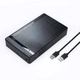 Зовнішній карман HDD 3.5" / 2.5" SATA USB 3.0 - USB ShuoLe бокс для жорсткого диска з блоком живлення Чорний корпус (CN300058) - зображення 2