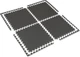 Mata puzzle Gymtek fitness 120 x 120 x 1 cm 4 szt (5907766662570) - obraz 1