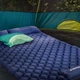 Надувний матрац для кемпінгу Outtec Nylon O-42641 205 x 120 x 15 см двомісний Синій (5905884426418) - зображення 16