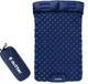 Надувний матрац для кемпінгу Outtec Nylon O-42641 205 x 120 x 15 см двомісний Синій (5905884426418) - зображення 11