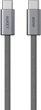 Kabel Aukey 60 W USB Type-C – USB Type-C 1 m Grey (CB-DCC061) - obraz 1