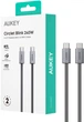 Kabel Aukey 240 W USB Type-C – USB Type-C 1 m Grey (CB-DCC241) - obraz 7